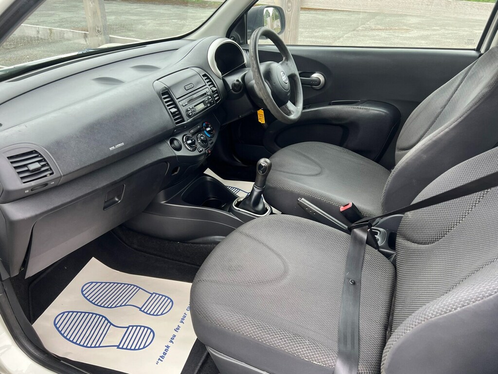Nissan Micra 1.2 80 Visia Ideal First Car Hpi Clear DG59WJO White #3