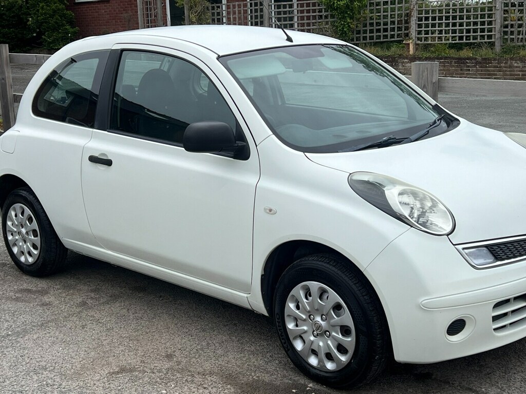 Nissan Micra 1.2 80 Visia Ideal First Car Hpi Clear DG59WJO White #4
