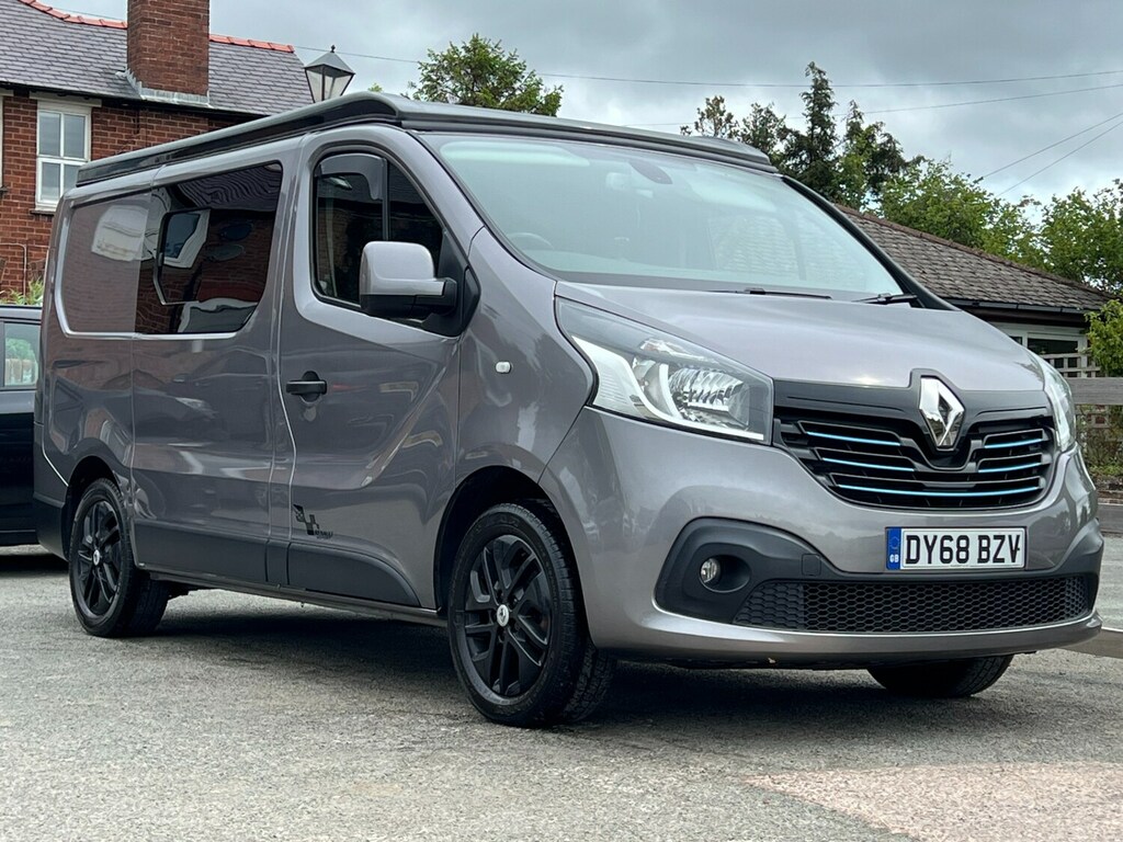 Renault Trafic Sl27 Dci 120 Sport Nav Van Pop Top 4 Berth 45,000 DY68BZV Grey #6