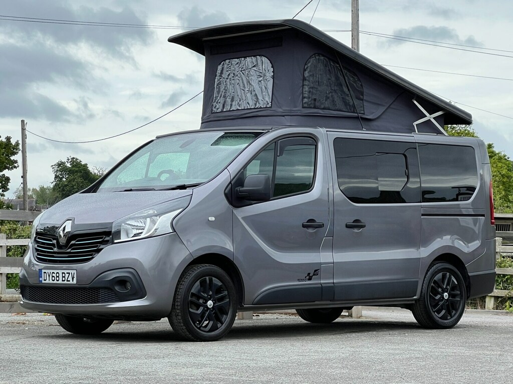 Renault Trafic Sl27 Dci 120 Sport Nav Van Pop Top 4 Berth 45,000 Grey