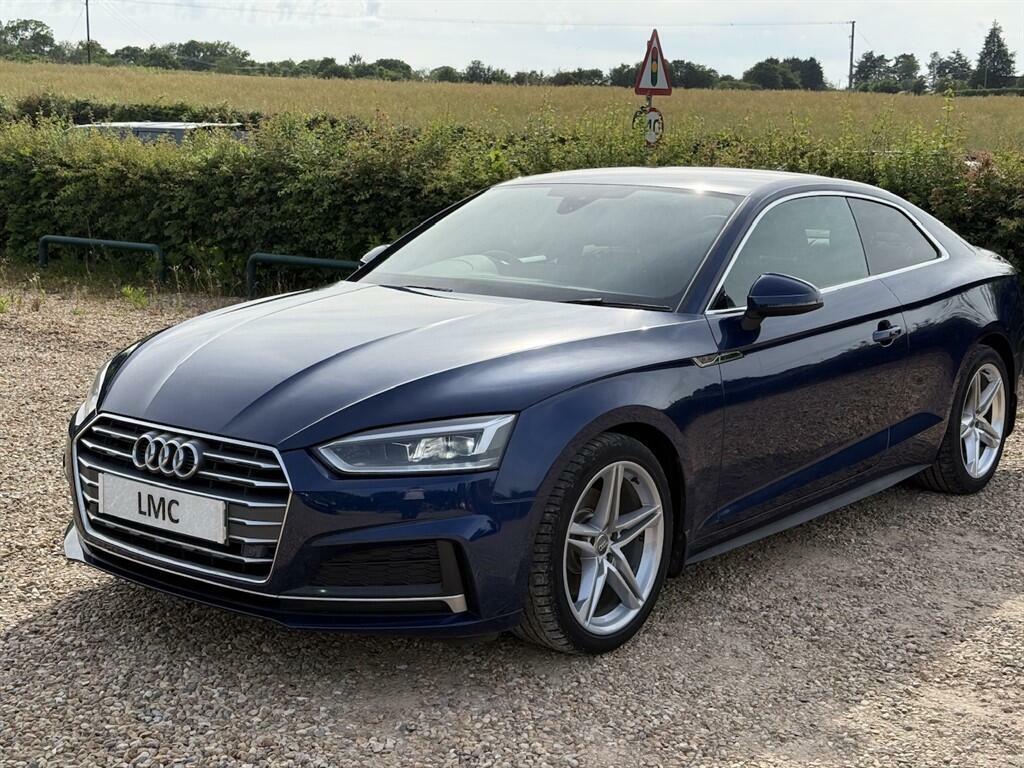 Audi A5 1.4 Tfsi S Line S Tronic Euro 6 Ss WK68ZMO Blue #6