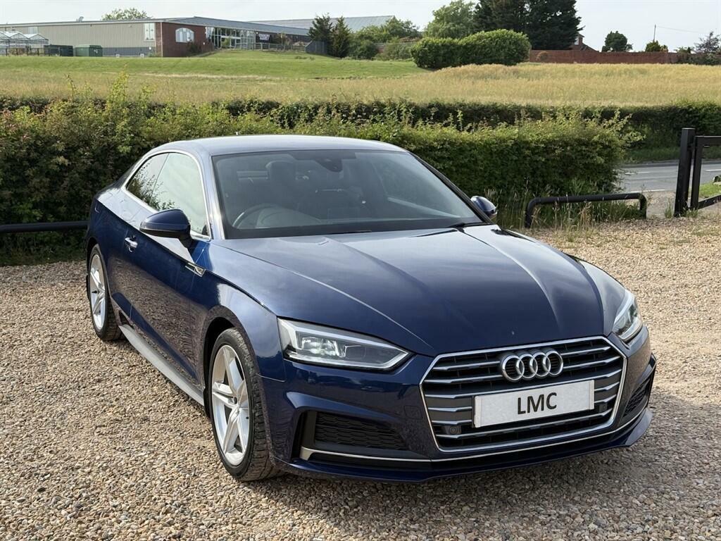 Audi A5 1.4 Tfsi S Line S Tronic Euro 6 Ss WK68ZMO Blue #2