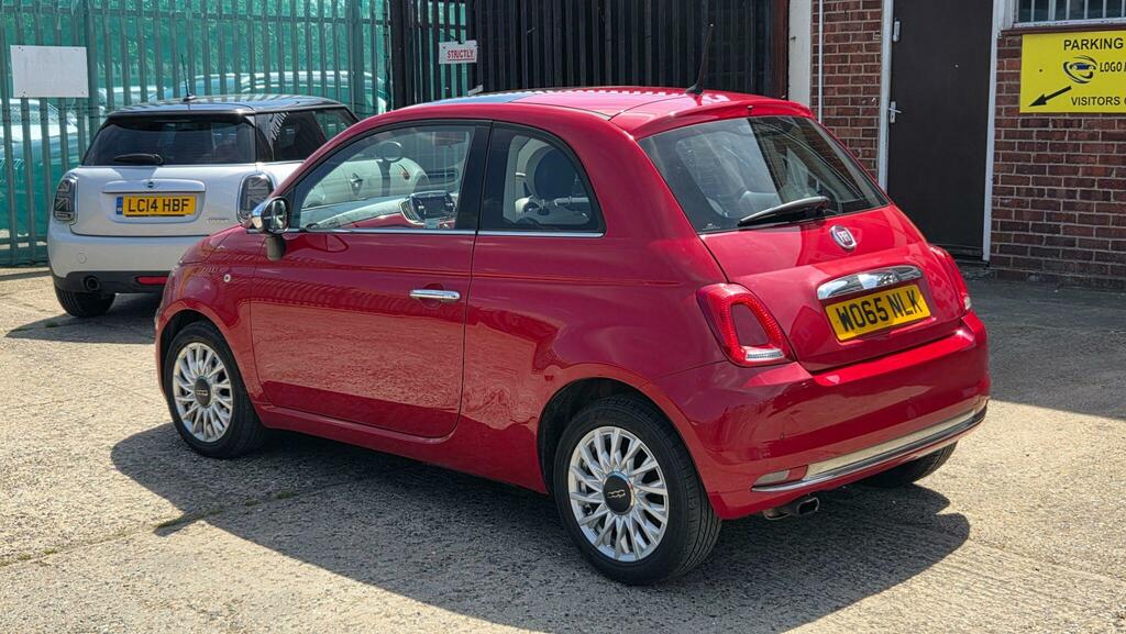 Fiat 500 Hatchback WO65NLK Red #3