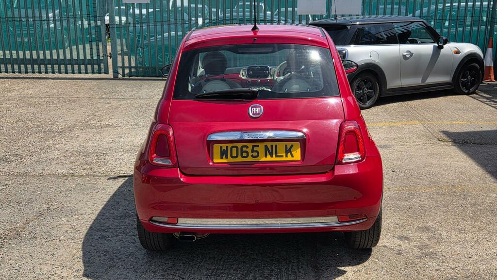 Fiat 500 Hatchback WO65NLK Red #5