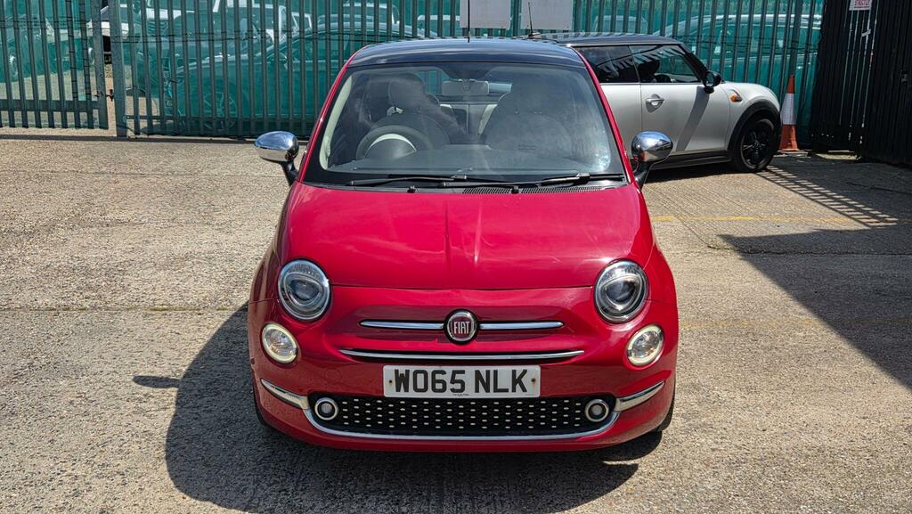 Fiat 500 Hatchback WO65NLK Red #2
