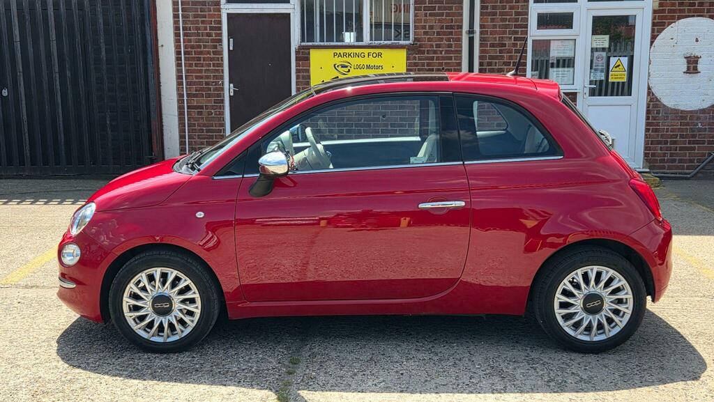 Fiat 500 Hatchback WO65NLK Red #4