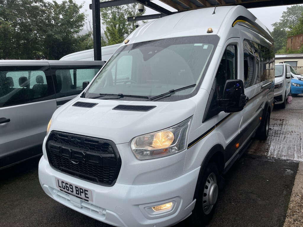 Ford Transit Custom 350 Crewcab Tipper Euro 6 L9ft 3 7 Seats U7642 White #14