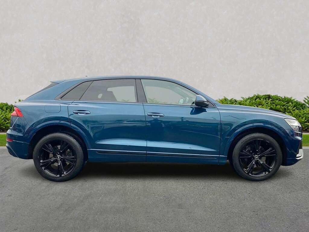 Audi Q8 3.0 Tdi V6 50 S Line Suv Tiptronic Quat KL19DHZ Blue #4