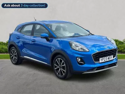 Compare Ford Puma 1.0T Ecoboost Mhev Titanium Suv Hybrid YP23WDY Blue