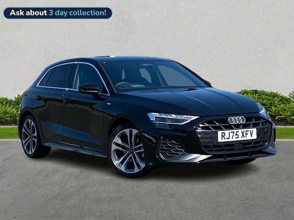 Audi A3 1.5 Tfsi 150 S Line S Tronic Tech Pack Black