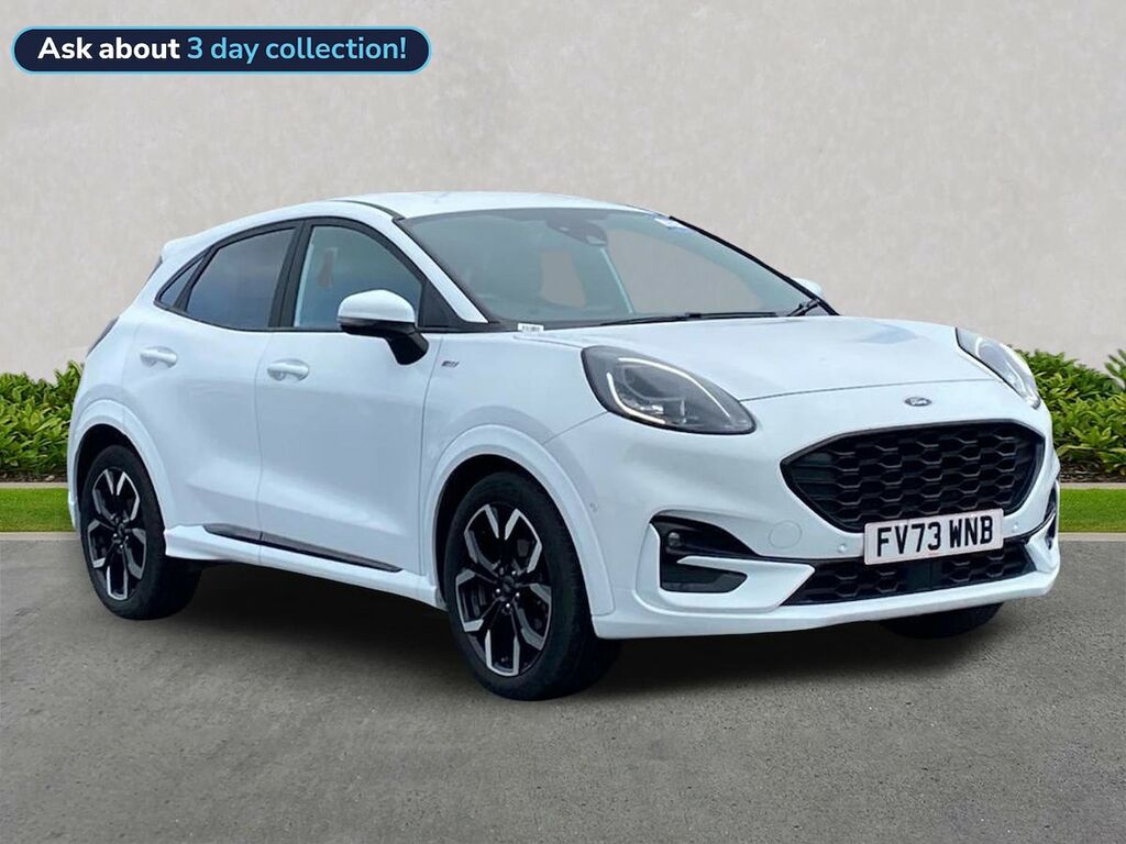 Ford Puma 1.0T Ecoboost Mhev St-line X Suv Hybrid FV73WNB White