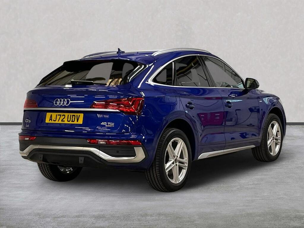 Audi Q5 2.0 Tdi 40 S Line Sportback S Tronic Qu AJ72UDV Blue #2
