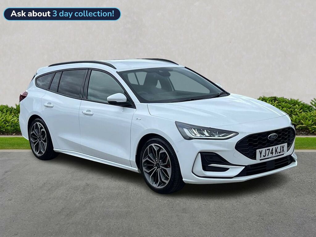 Ford Focus 1.0T Ecoboost Mhev St-line X Estate Hyb YJ74KJX White