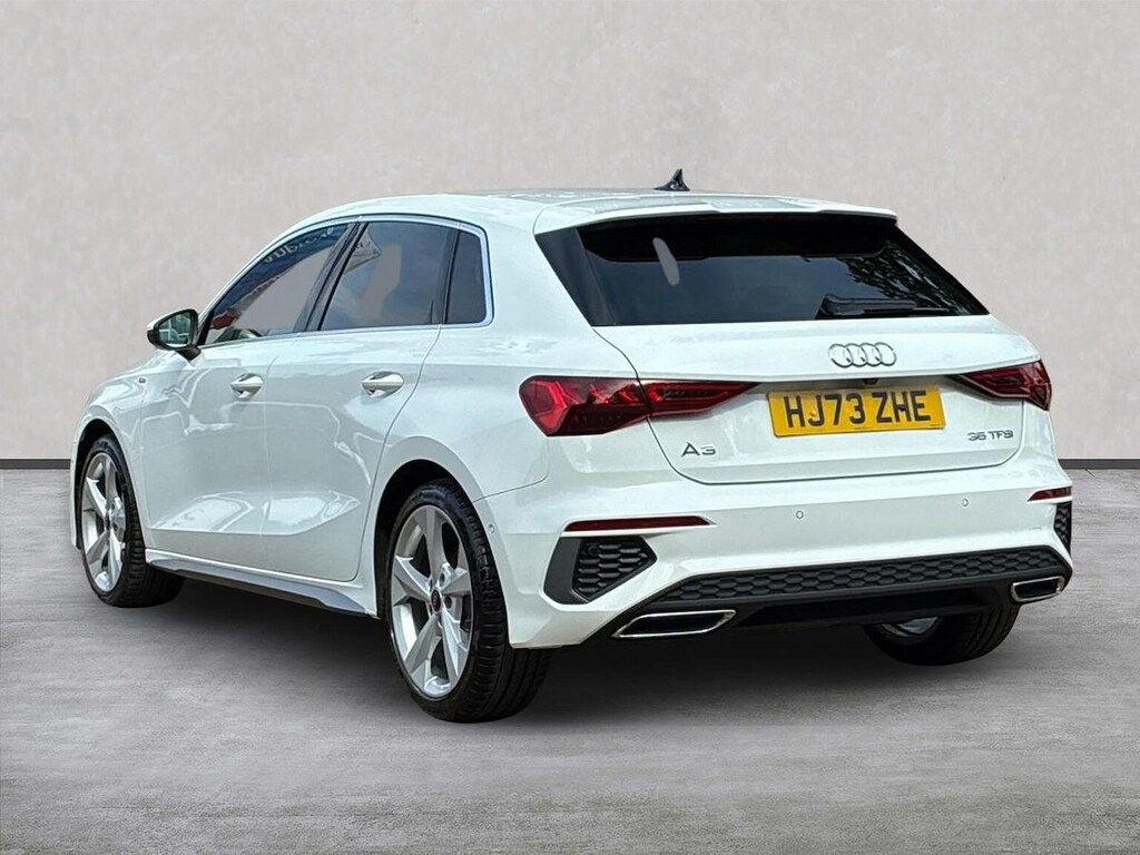 Audi A3 1.5 Tfsi 35 S Line Sportback S Tronic E HJ73ZHE White #2