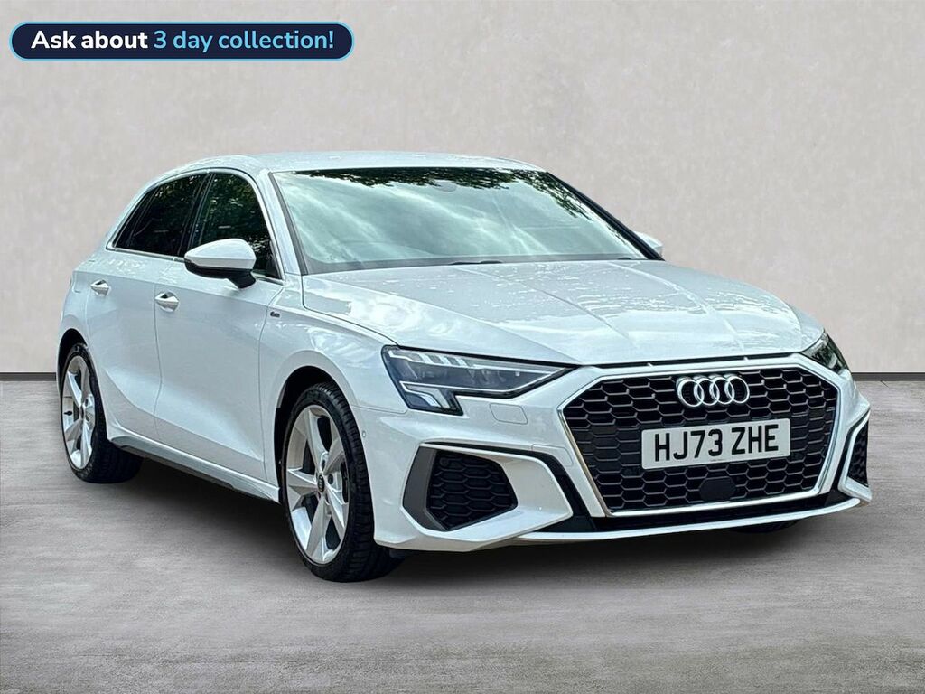 Audi A3 1.5 Tfsi 35 S Line Sportback S Tronic E White