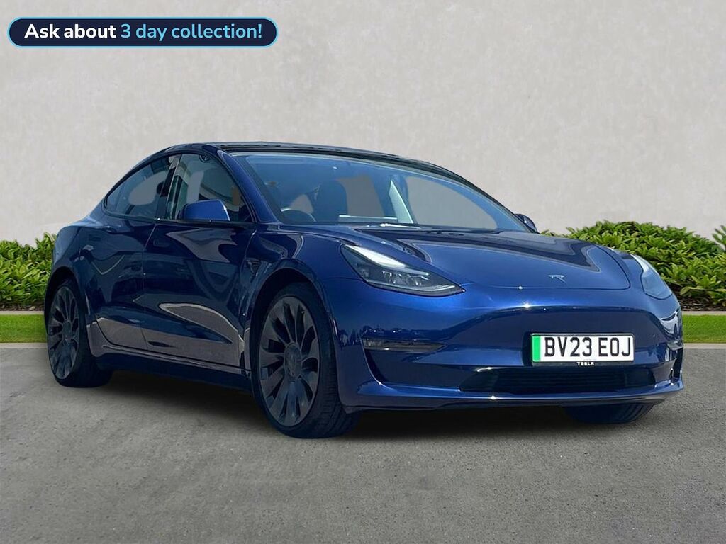 Tesla Model 3 Dual Motor Performance Saloon Blue