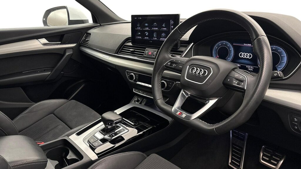 Audi Q5 2.0 Tfsi 45 S Line Suv S Tronic Quattro BD23UCG White #6