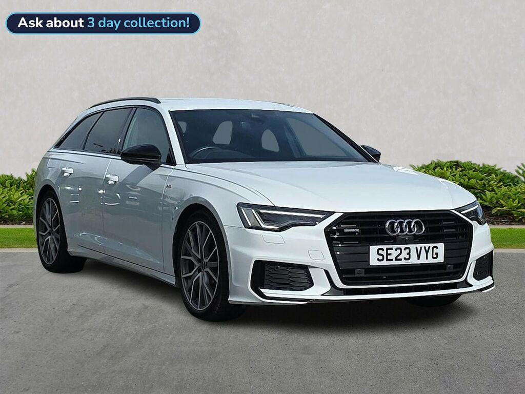 Audi A6 2.0 Tdi 40 Black Edition Estate S Troni White