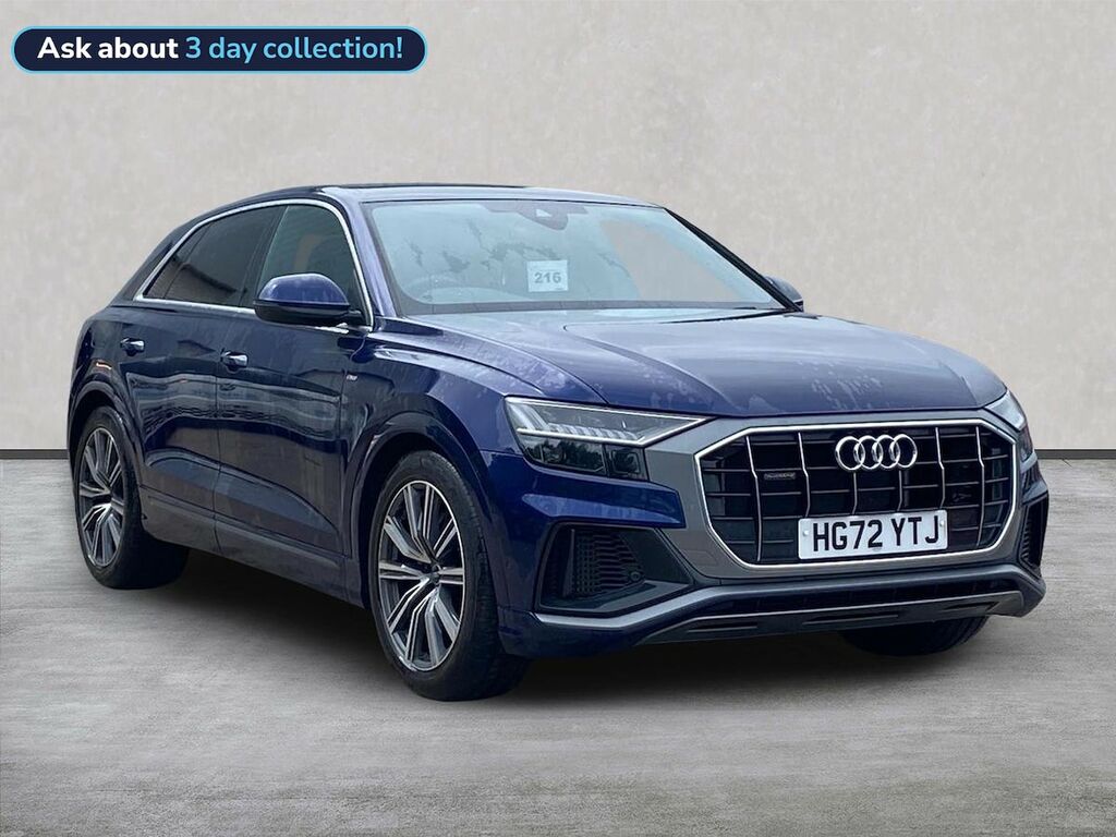 Audi Q8 3.0 Tfsi V6 55 S Line Suv Tiptronic Qua Blue