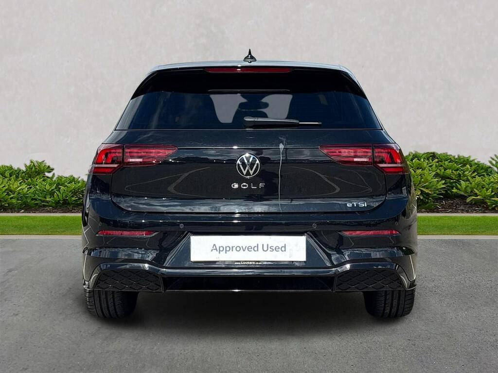 Volkswagen Golf 1.5 Etsi Mhev R-line Hatchback Hybrid D GY74VHJ Black #4