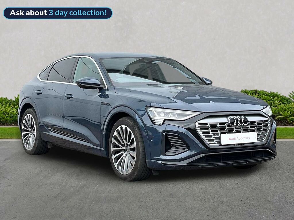 Audi Q8 e tron 55 S Line Sportback Quattro 114K Blue