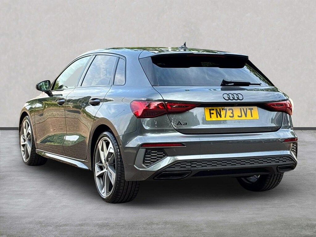 Audi A3 2.0 Tdi 35 Black Edition Sportback S Tr FN73JVT Grey #2