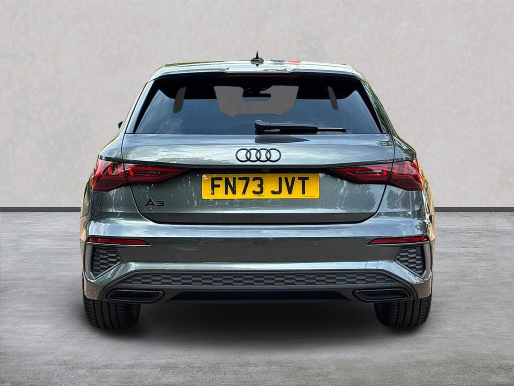 Audi A3 2.0 Tdi 35 Black Edition Sportback S Tr FN73JVT Grey #4