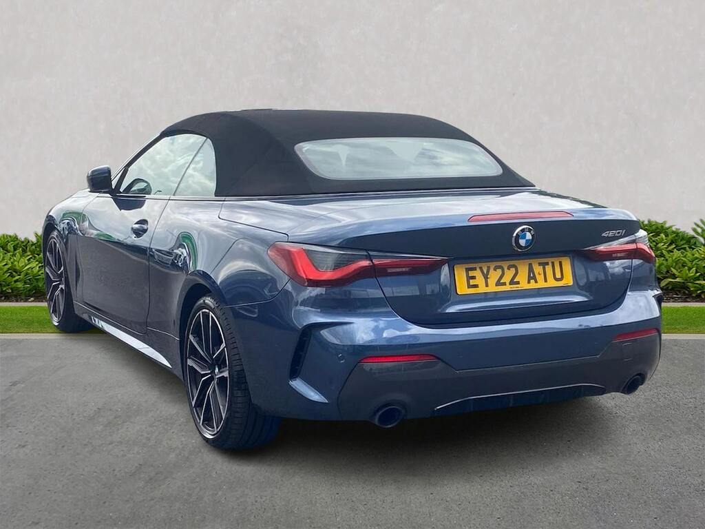 BMW 4 Series 2.0 420I M Sport Convertible Euro EY22ATU Blue #2