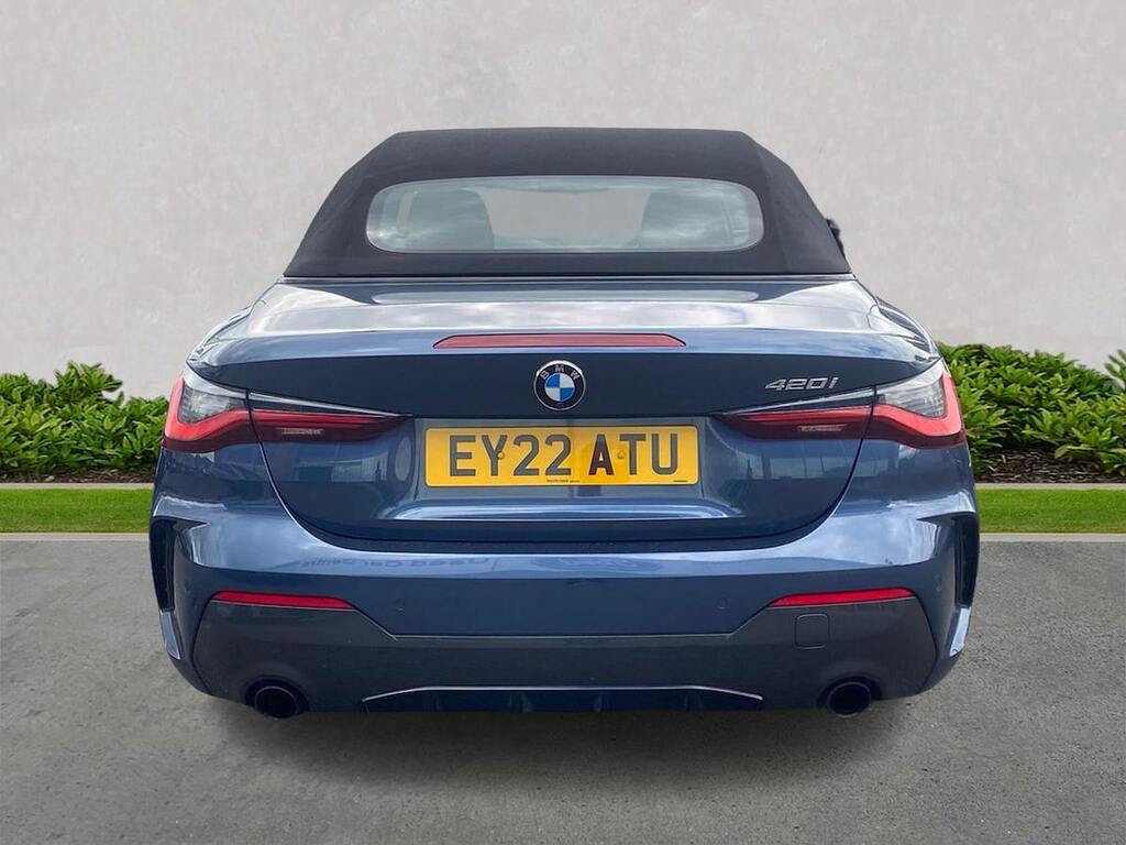 BMW 4 Series 2.0 420I M Sport Convertible Euro EY22ATU Blue #4