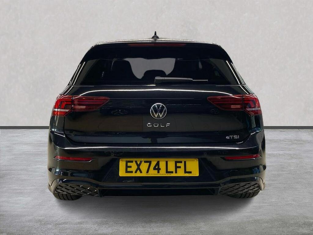 Volkswagen Golf 1.5 Etsi Mhev R-line Hatchback Hybrid D EX74LFL Black #4