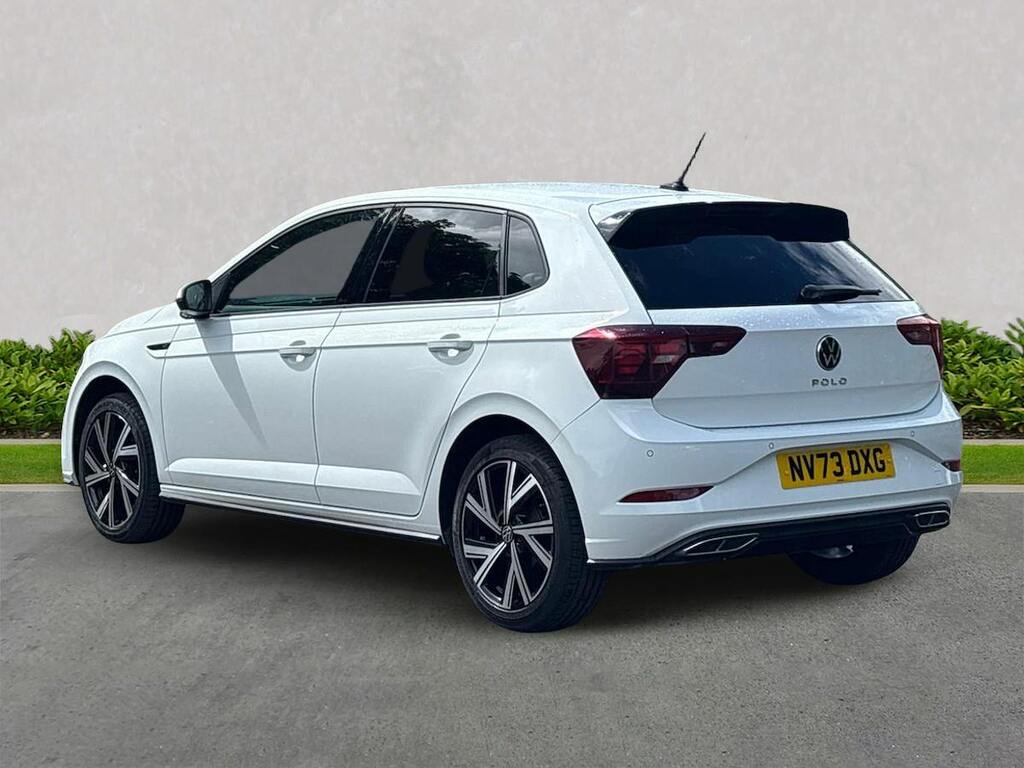 Volkswagen Polo 1.0 Tsi R-line Hatchback Euro 6 NV73DXG White #2