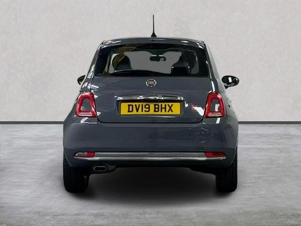 Fiat 500 1.2 Lounge Hatchback Euro 6 Ss DV19BHX Grey #4