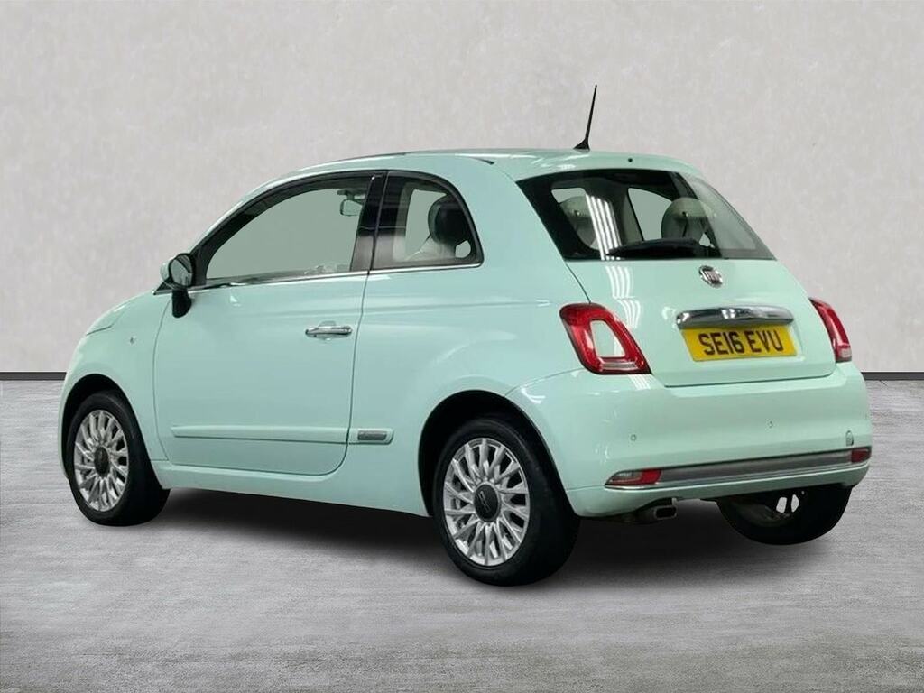 Fiat 500 1.2 Lounge Hatchback Euro 6 Ss SE16EVU Green #2