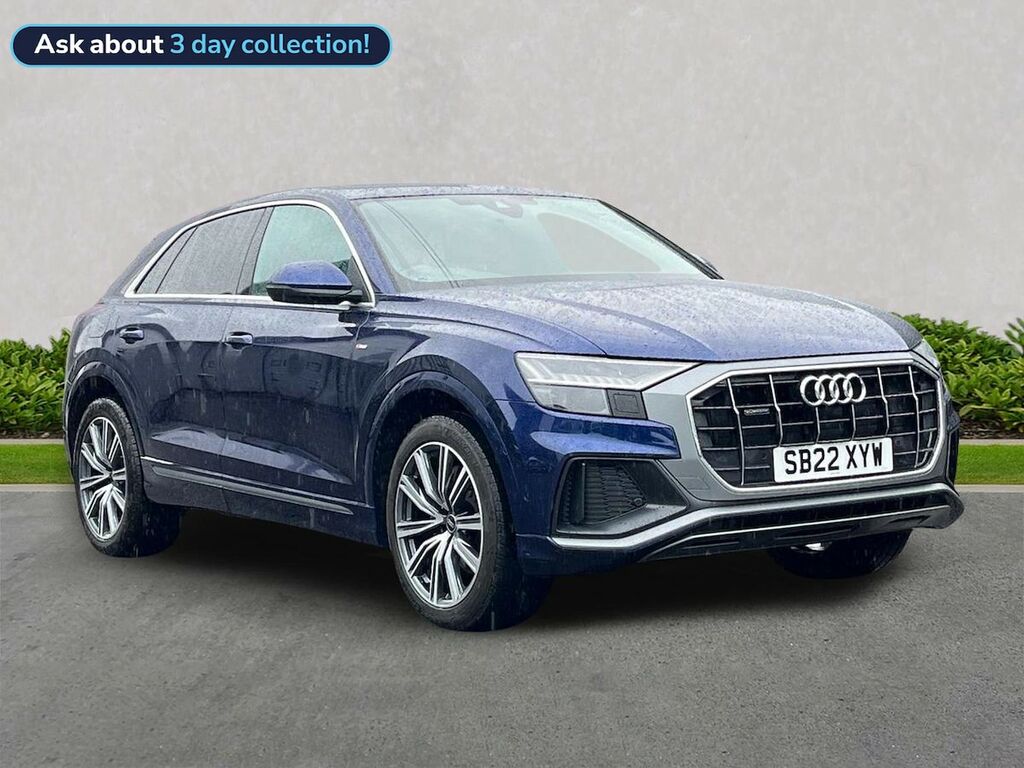 Audi Q8 3.0 Tdi V6 50 S Line Suv Tiptronic Quat Blue