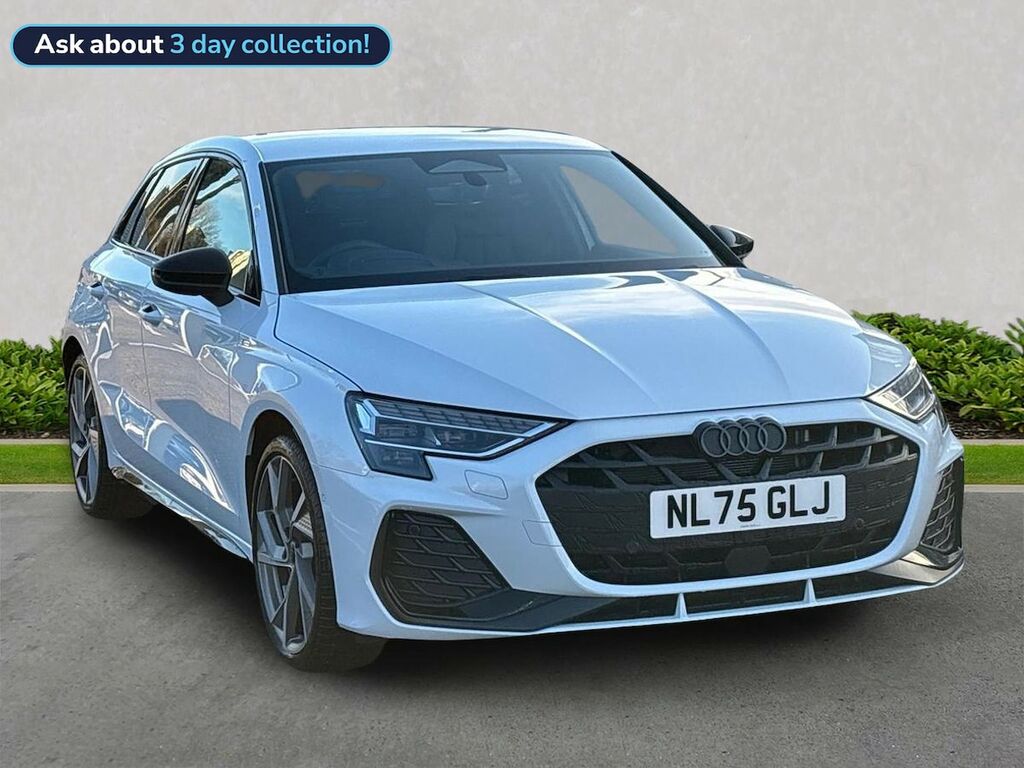 Audi A3 1.5 Tfsi Black Edition Sportback S Tron White