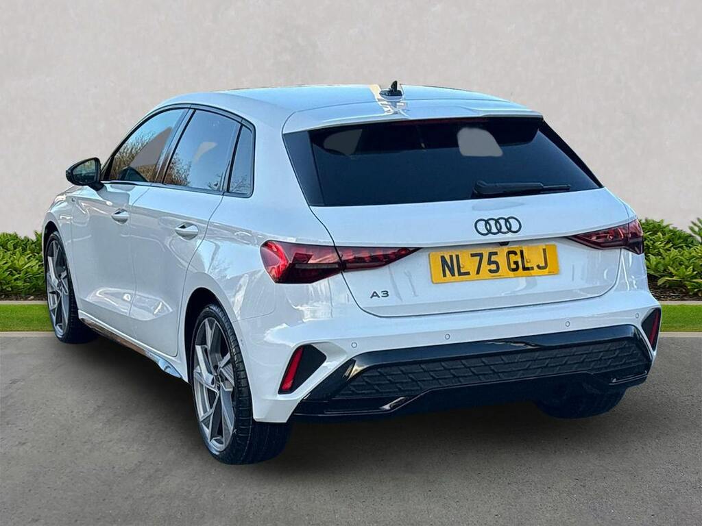 Audi A3 1.5 Tfsi Black Edition Sportback S Tron NL75GLJ White #2