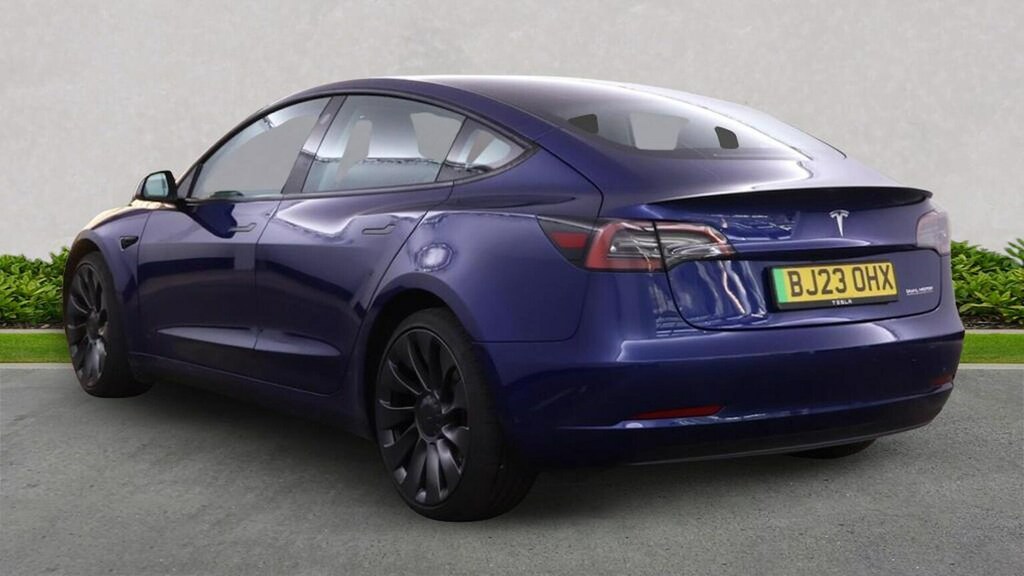 Tesla Model 3 Dual Motor Performance Saloon BJ23OHX Blue #3
