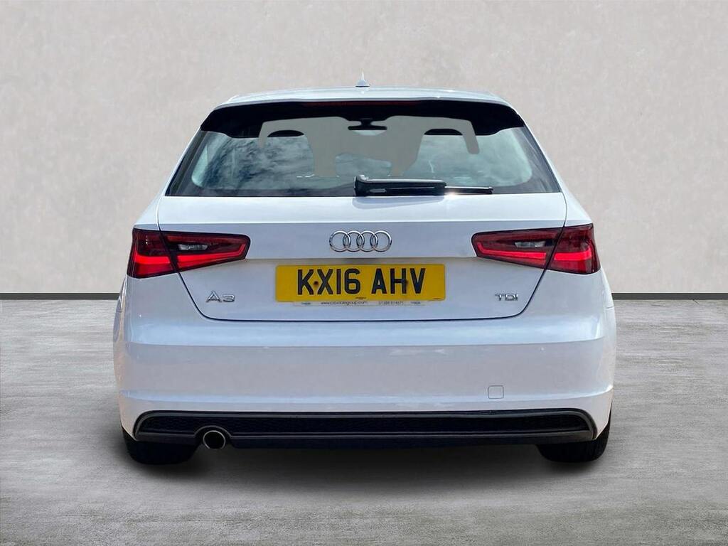 Audi A3 1.6 Tdi S Line Hatchback Euro 6 KX16AHV White #4