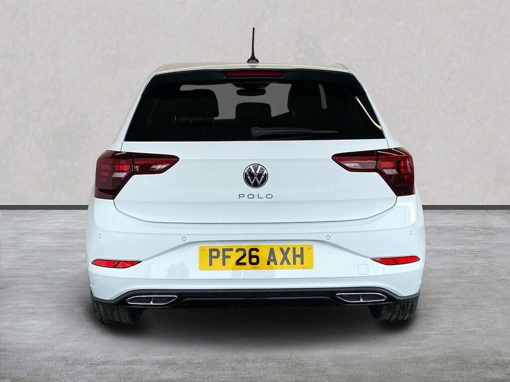Volkswagen Polo 1.0 Tsi R-line Hatchback Dsg Euro 6 S PF26AXH White #4