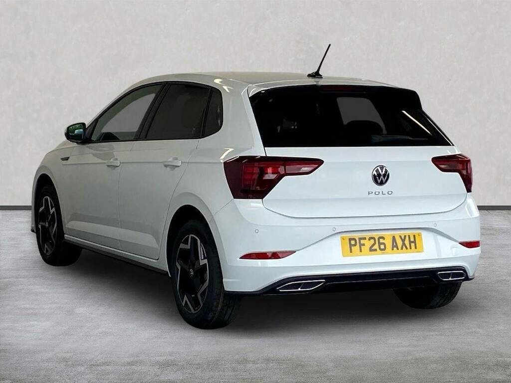 Volkswagen Polo 1.0 Tsi R-line Hatchback Dsg Euro 6 S PF26AXH White #2