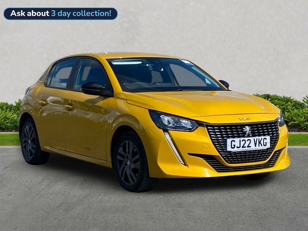 Peugeot 208 1.5 Bluehdi Active Premium Hatchback Ma Yellow
