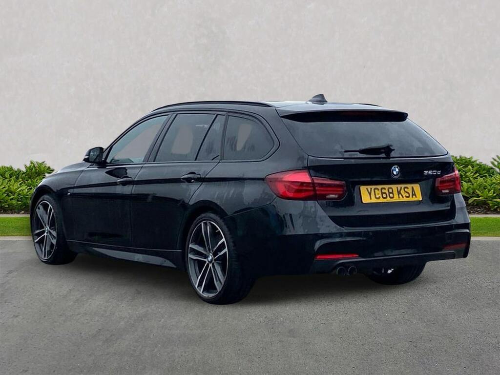 BMW 3 Series 2.0 320D M Sport Shadow Edition Touring YC68KSA Black #2