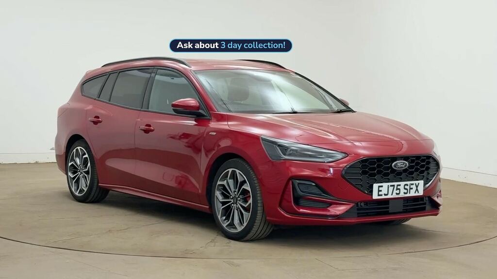 Ford Focus 1.0T Ecoboost Mhev St-line X Estate Hyb Red