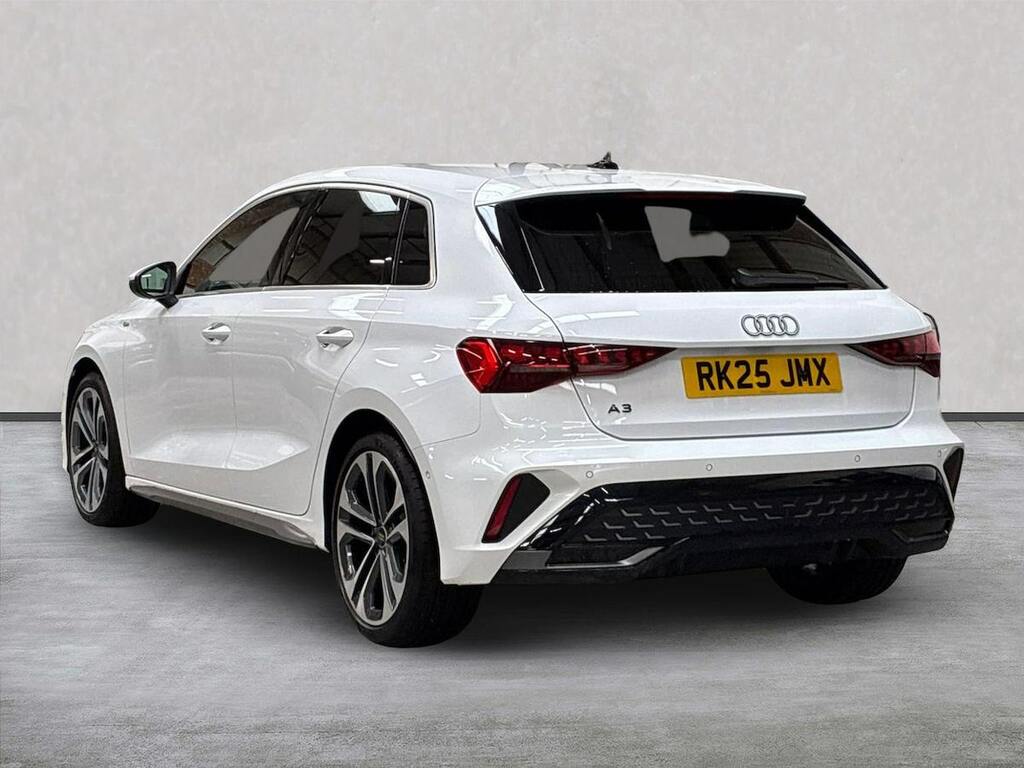 Audi A3 1.5 Tfsi 35 S Line Sportback S Tronic E RK25JMX White #2