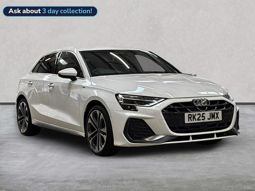 Audi A3 1.5 Tfsi 35 S Line Sportback S Tronic E White