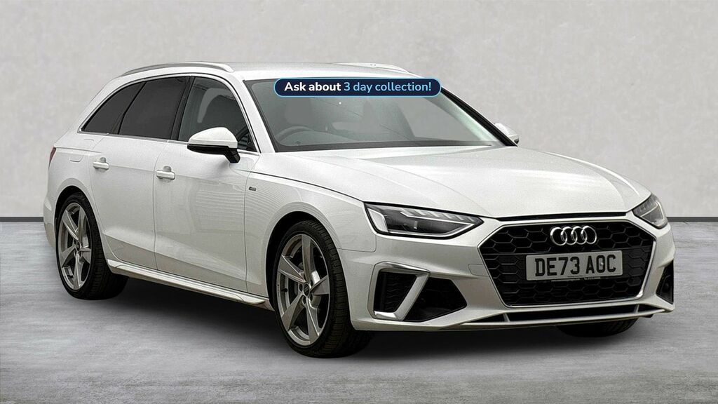 Audi A4 2.0 Tfsi 40 S Line Estate S Tronic Euro DE73AOC White