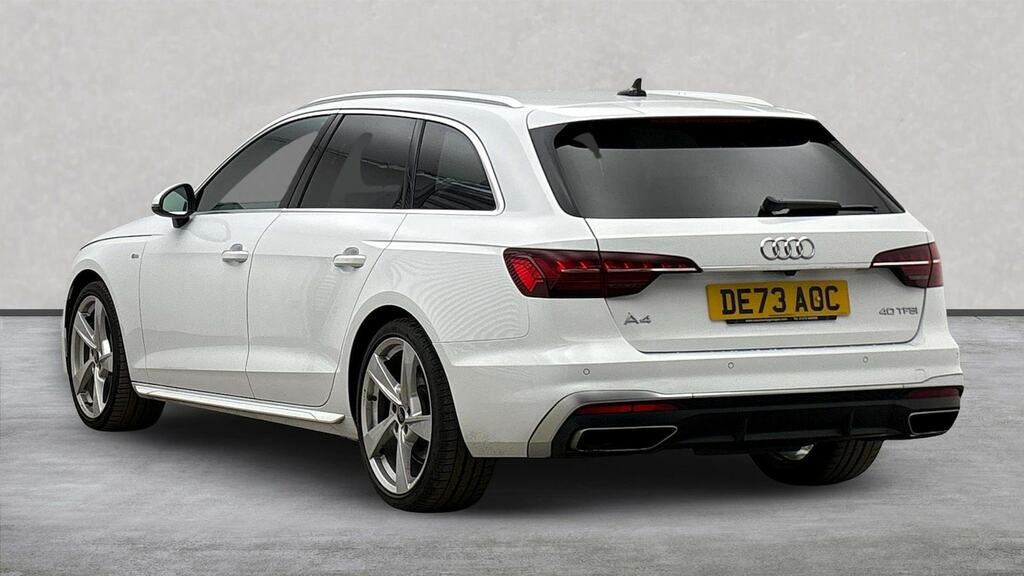 Audi A4 2.0 Tfsi 40 S Line Estate S Tronic Euro DE73AOC White #2