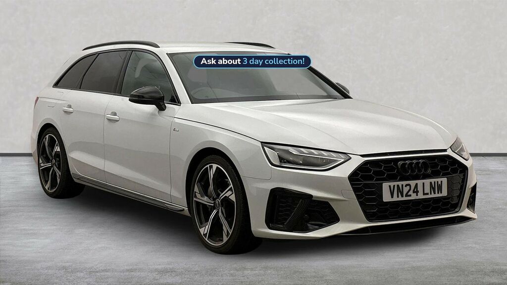 Audi A4 2.0 Tfsi 40 Black Edition Estate S Tron White