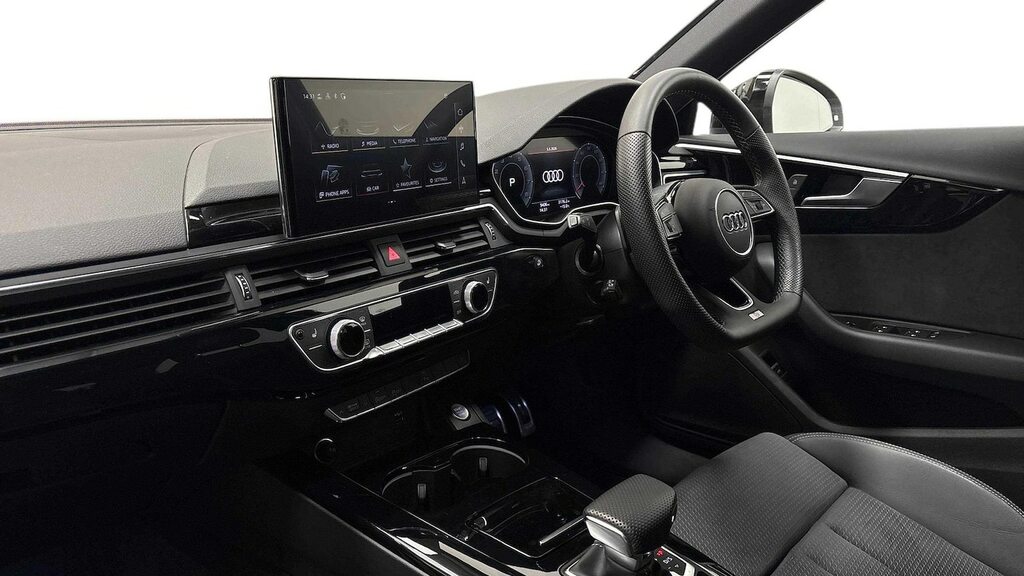 Audi A4 2.0 Tfsi 40 Black Edition Estate S Tron VN24LNW White #5