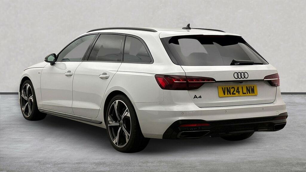 Audi A4 2.0 Tfsi 40 Black Edition Estate S Tron VN24LNW White #2